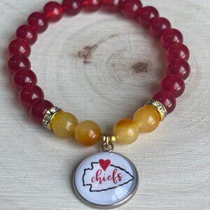 Kansas City Chiefs Charm Bracelet 01
